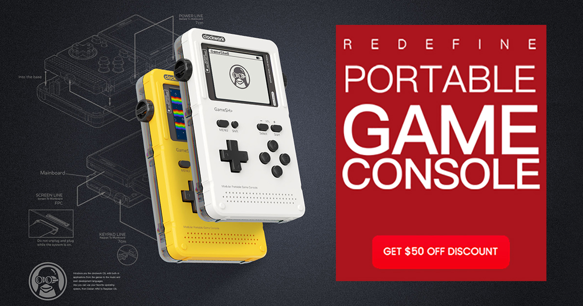 GameShell, Open Source Retro Gaming & STEM Console by clockwork