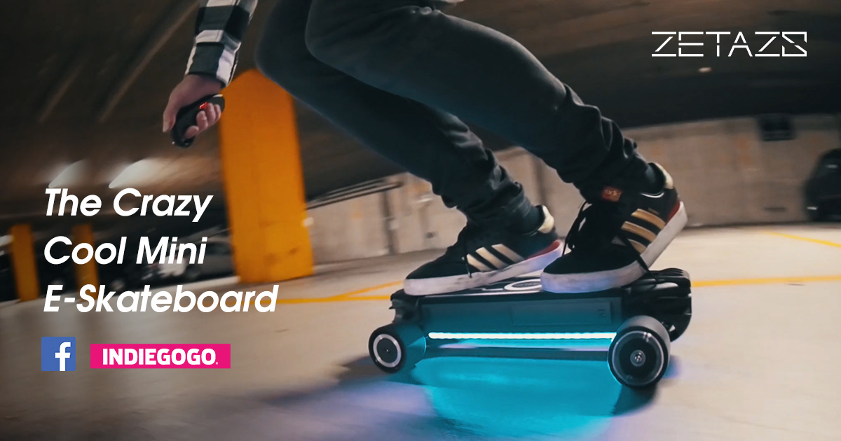 Zetazs - The Crazy Cool Mini Electric Skateboard by Zetazs Eddy