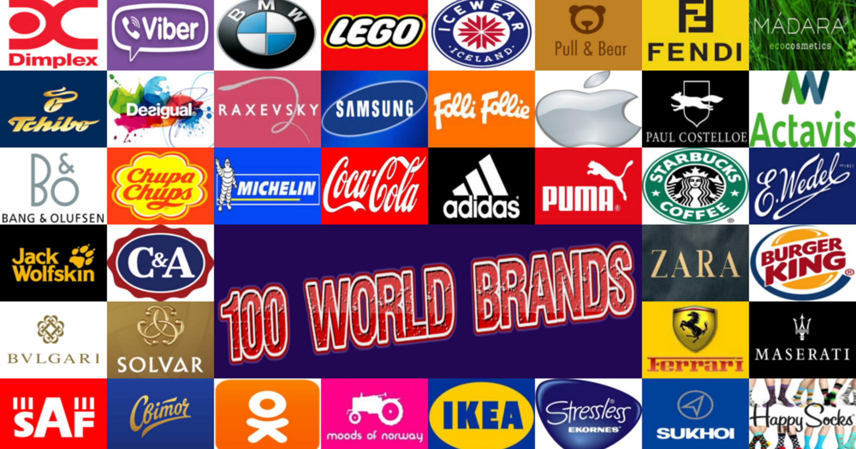 100 world brands by Sergey Yuras - Indiegogo