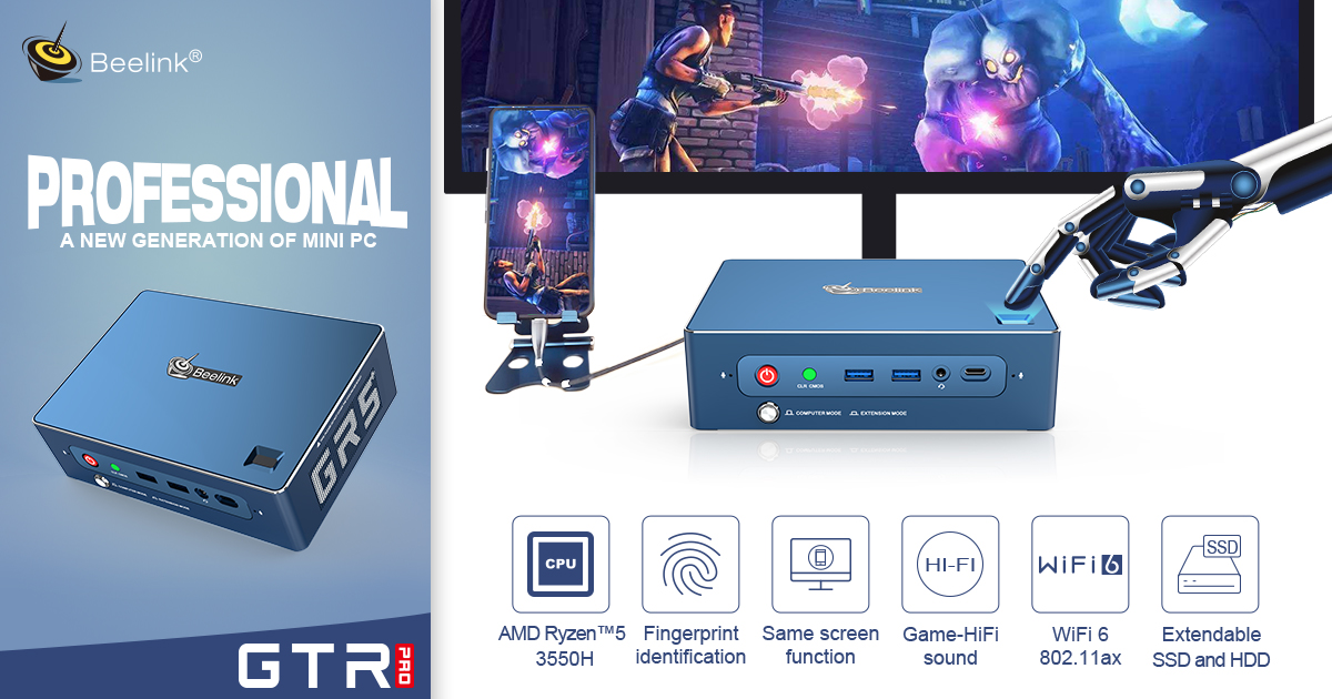 The most feature-rich MINI PC! Beelink GTR Pro by Beelink AZW