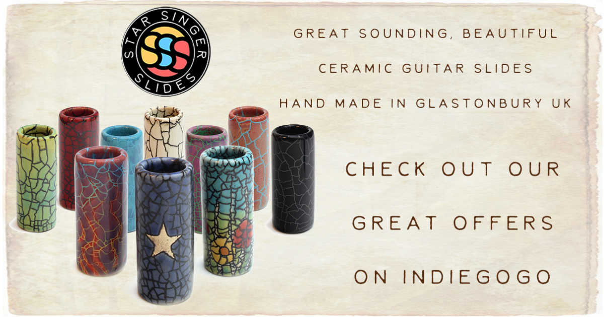 Star Singer Slides - Ceramic Guitar Slides by Dolfinn Ruby Star Singer ...