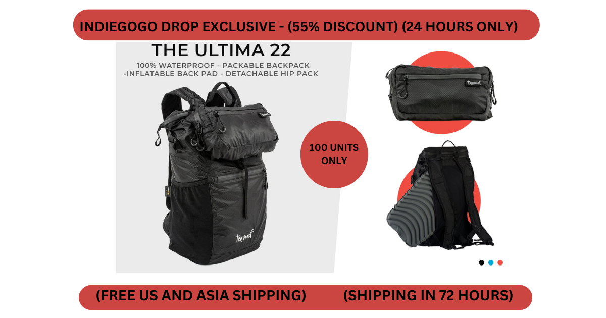 Ultima22: Packable Backpack with 10unique features by Travoost