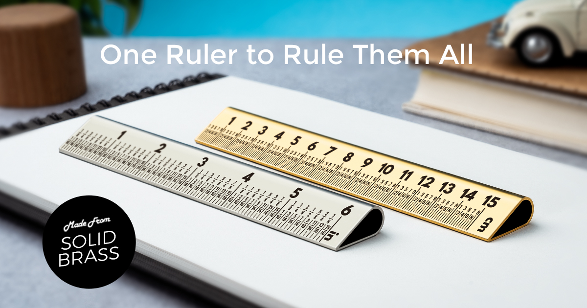 Godiegogo Ruler The Most Innovative Brass Ruler Ever! by orangered life - Indiegogo