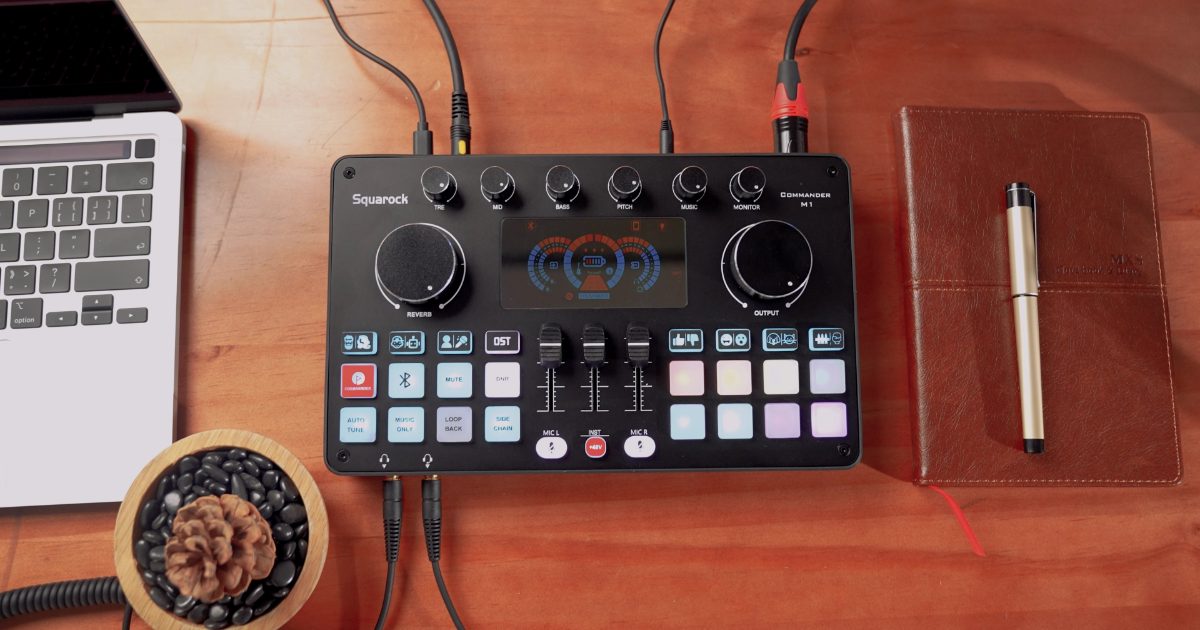 Squareock Commander M1 配信用 ミキサー Commander M1 本体＋マイク