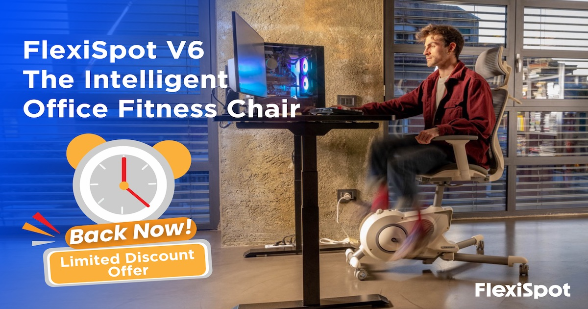 FlexiSpot V6: The Intelligent Office Fitness Chair by FlexiSpot 