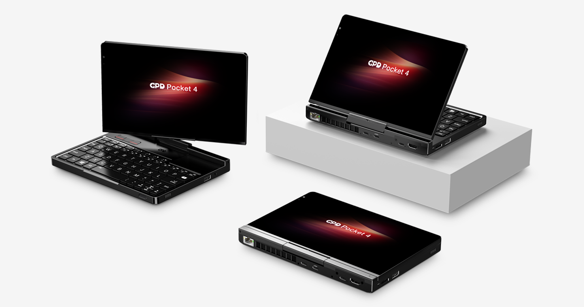GPD Pocket 4: Modular Full-featured Handheld AI PC by GPD HK