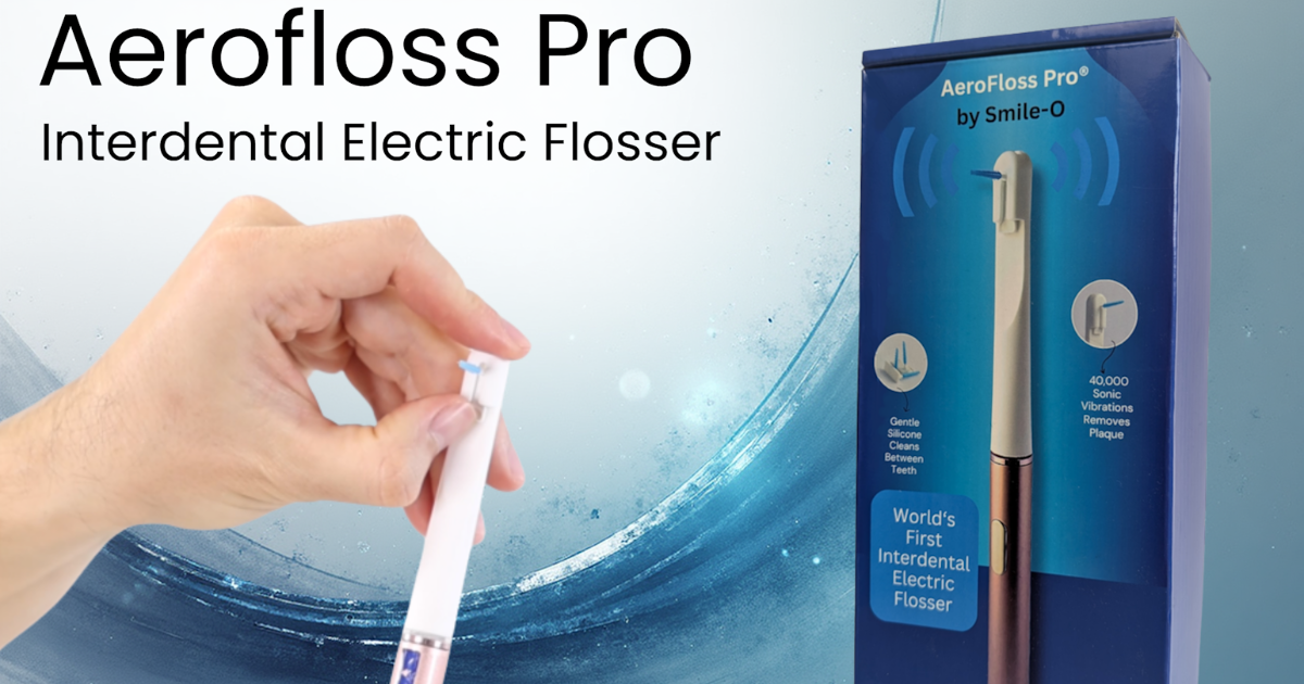 AeroFloss Pro: Easy Electric Interdental Flossing Tool by Smile-o