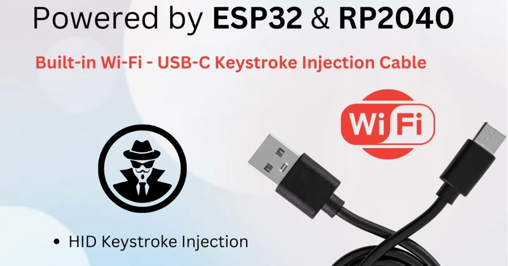 HackCable Built-in Wi-Fi - USB-C Keystroke Cable by Geeky Labs - Indiegogo