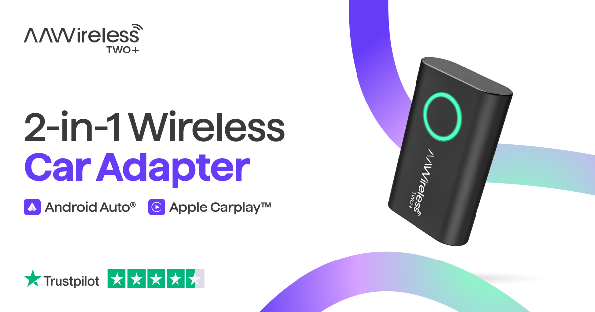 Arubaitai CarPlay Wireless e Android Auto - Adattatore Dongle Plug and Play 2 in 1 che Converte la Connessione Cablata in Wireless per Auto con CarPlay Arubaitai CarPlay Wireless e Android Auto - Adattatore Dongle Plug and Play 2 in 1 che Converte la Connessione Cablata in Wireless per Auto con CarPlay