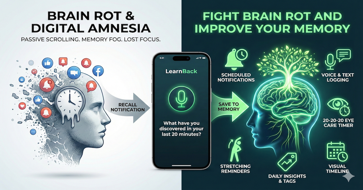 LearnBack: Fight Brain Rot & Improve Your Memory by Mohammed Jbeil ...