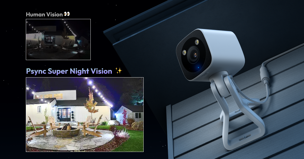 Psync Outdoor Cam – True Color Night Vision Security Camera by Psync ...