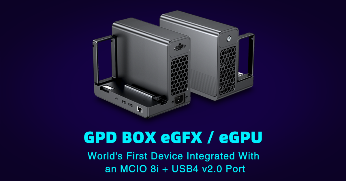Pc Egpu Module GPD G2 eGPU: The World's First Mini PC Featuring MCIO 8i and USB4 v2.0 ...