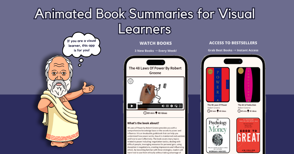 Animated Book Summaries for Visual Learners App by Miran Antamian ...