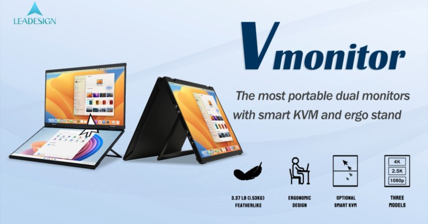 Vmonitor Vmonitor: The Best Foldable Dual 4K Monitors by V monitor - Indiegogo