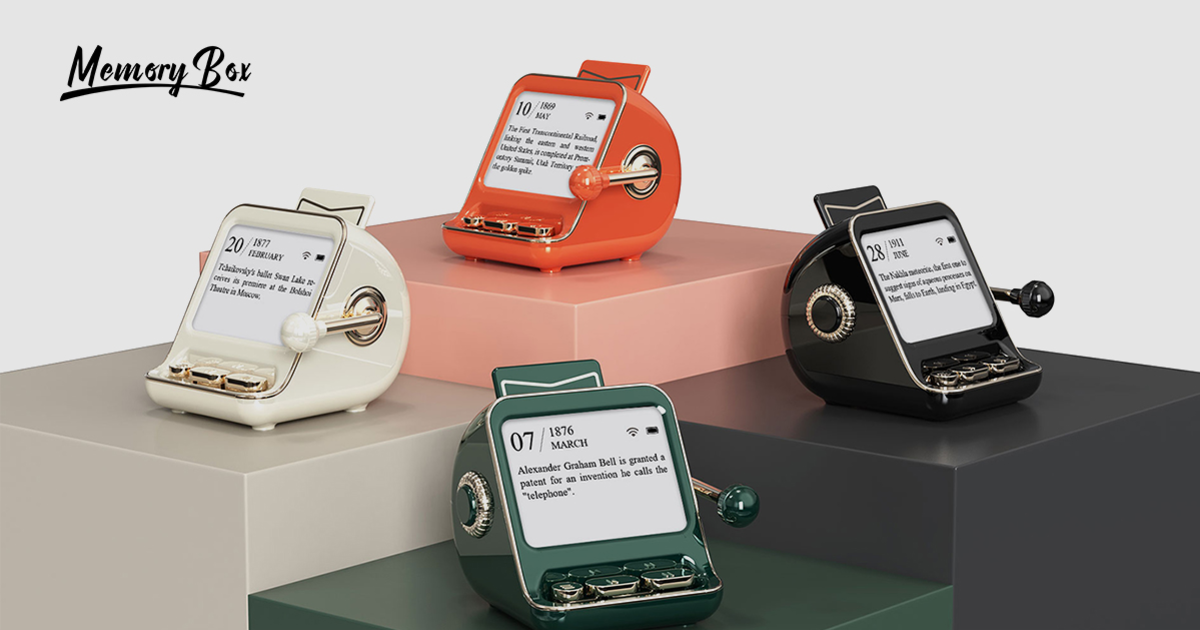 Study Box Device Memory Box: #ThisDayInHistory on Your Desk by IdeaClub Team - Indiegogo