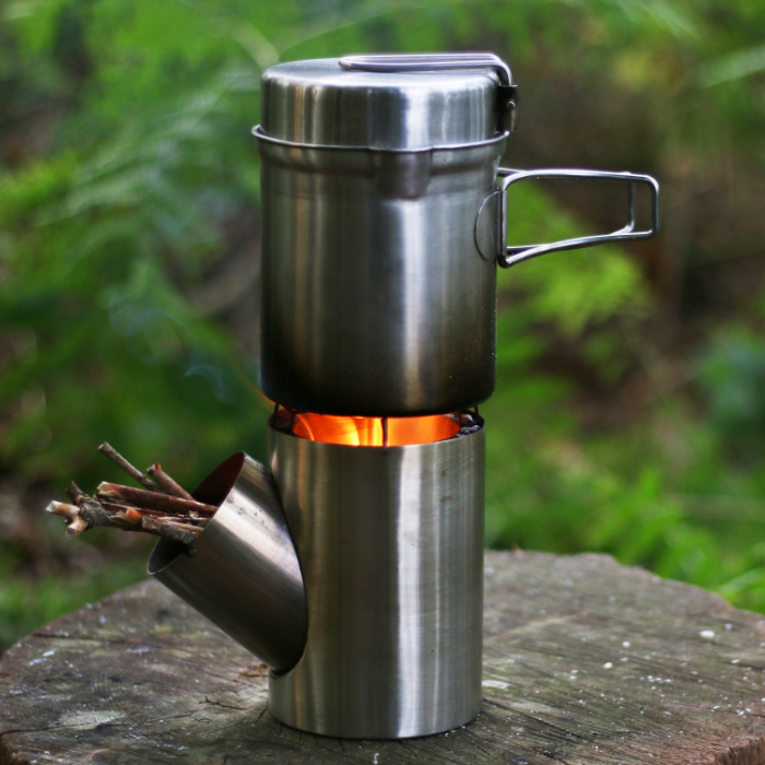Kombuis a portable and efficient rocket stove by Arnaud Desseyn