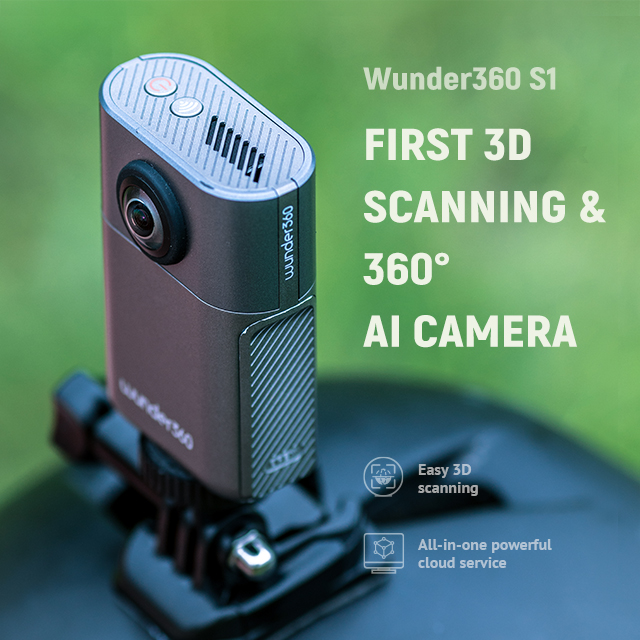 ビデオカメラ wonder360 S1 Wunder360 S1: FIRST 3D Scanning & 360 AI Camera by Wunder360