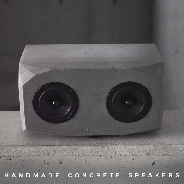 BRUTALIST-Lab Handmade Concrete Speakers by Gabor Gedeon Ory - Indiegogo