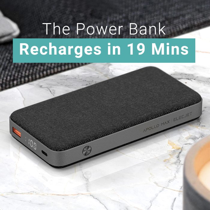 Apollo Max, The Power Bank Recharges in 19 Mins by ELECJET .com - Indiegogo
