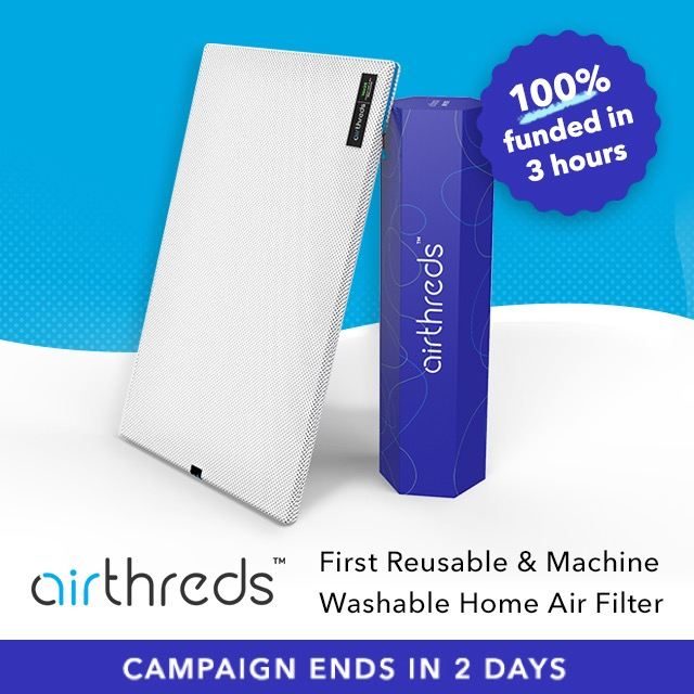 AirThreds - First Machine Washable Home Air Filter by AirThreds - Indiegogo