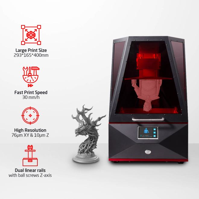 Printer Hero PrintHero Industrial Level 4K SLA 3D Printer by PrintHero Team - Indiegogo