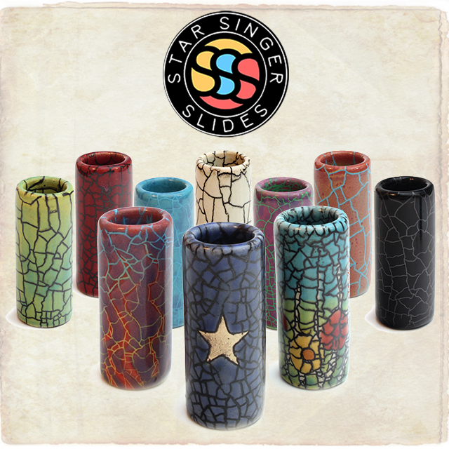 Star Singer Slides - Ceramic Guitar Slides by Dolfinn Ruby Star Singer ...