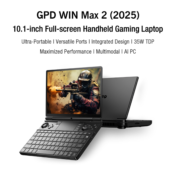 GPD WIN Max 2 2025 Handheld Gaming PC AI 9 HX 370 by GPD HK