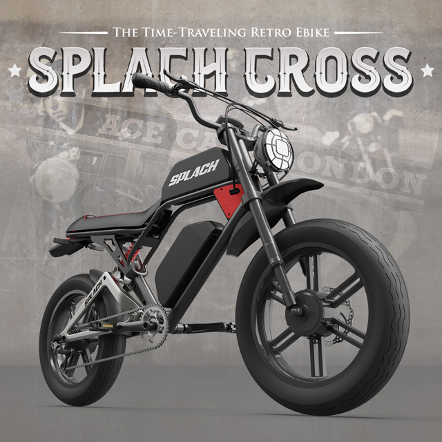 SPLACH CROSS: Motorcycle-Like Hi-Tech Ebike by SPLACH BIKE - Indiegogo