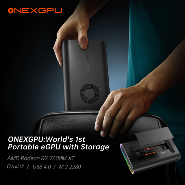 ONEXGPU: World's 1st Portable eGPU with Storage by OneXPlayer