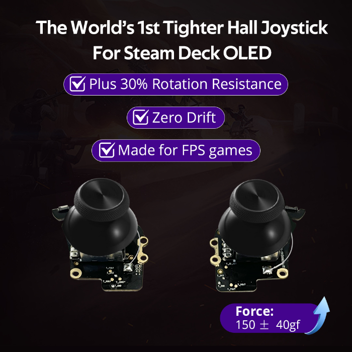 World's 1st Steam Deck OLED Tighter Hall Joystick by HandheldDIY