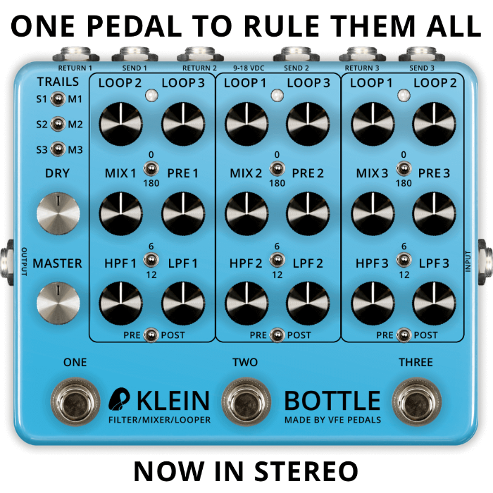 VFE Pedals Klein Bottle - now in stereo! by Peter Rutter - Indiegogo
