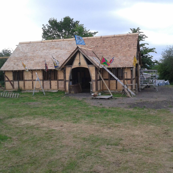 Rebuild the barn for Templecombe Medieval Pageant by Laurie Wignall ...
