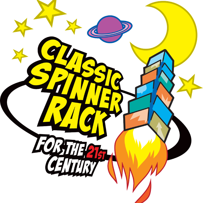 Classic Comic Book Spinner Rack for 21st Century by David Campiti ...