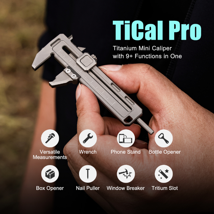 TiCal Pro-Titanium Mini Caliper Multi Functions by InnoZoom Hello