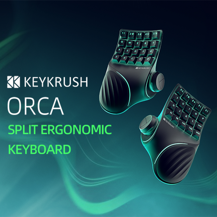 Keykrush ORCA - Split Ergonomic Keyboard by Victor Sui - Indiegogo