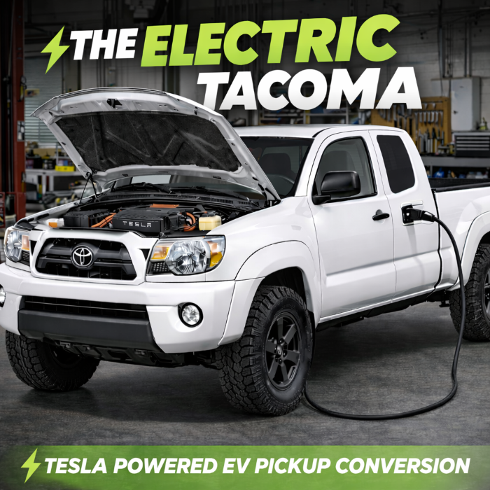 The Electric Tacoma — An AWD Tesla-Powered Electric Pickup Truck by ...