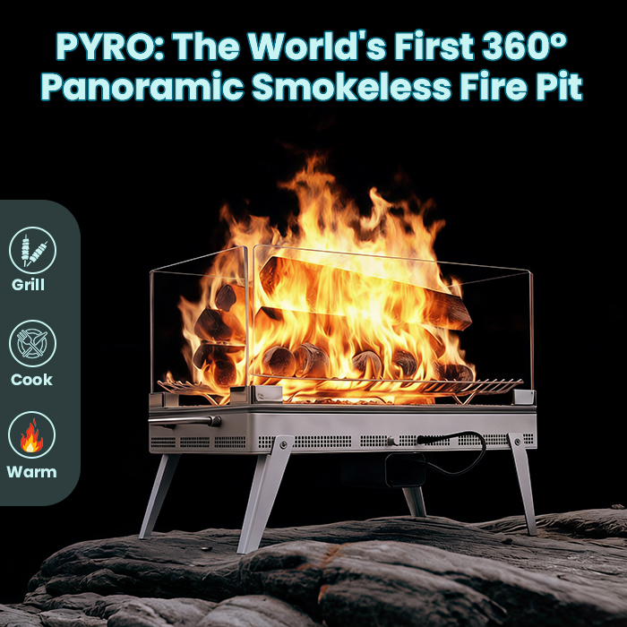 PYRO: All Fire. No Smoke. The World's First 360°Titanium Pit by ...