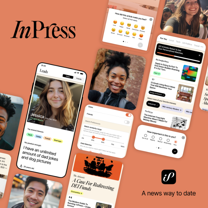 Inpress The First News-Based Dating App: InPress by Adam Harder - Indiegogo