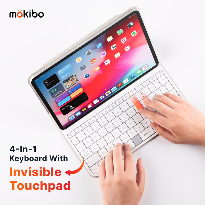 Fusion Keyboard 2.0: 4-in-1 Keyboard with Touchpad by MOKIBO