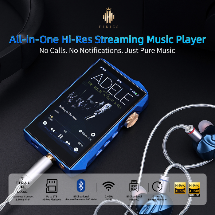 AP80 PRO MAX All-in-One Hi-Res Streaming Music Player by Hidizs