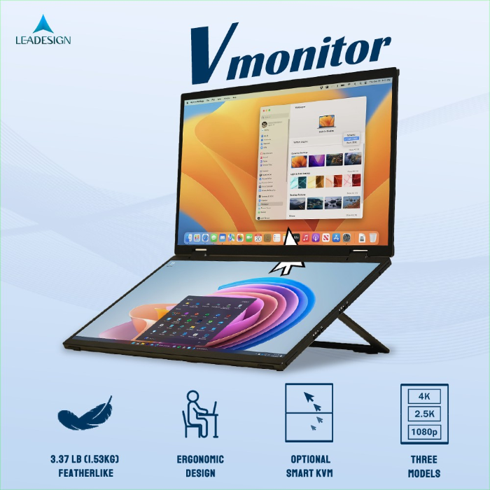 Vmonitor Vmonitor: The Best Foldable Dual 4K Monitors by V monitor - Indiegogo