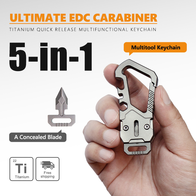 Titanium Keyring Edc The KeySnap--Titanium EDC Multitool Keychain by MTI - Indiegogo