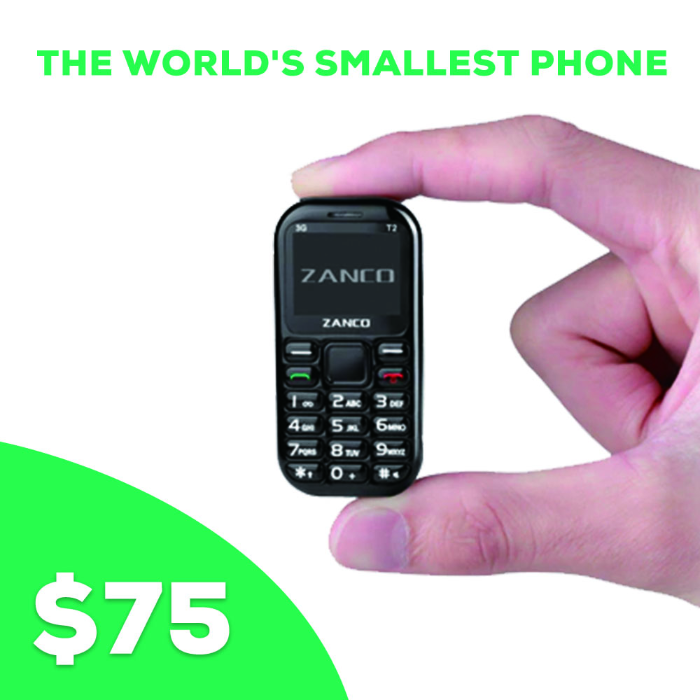 Zanco tiny t2, The World's Smallest Phone by Zini Mobiles - Indiegogo