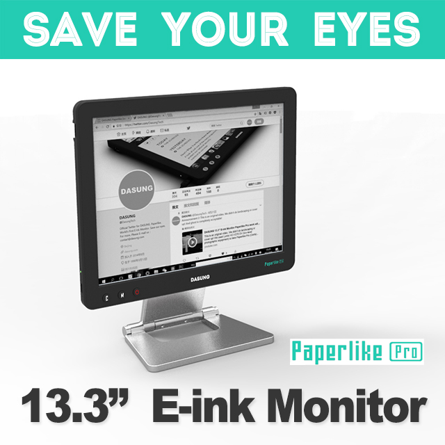 E-ink Monitor with HDMI-Paperlike Pro by DASUNG - Indiegogo