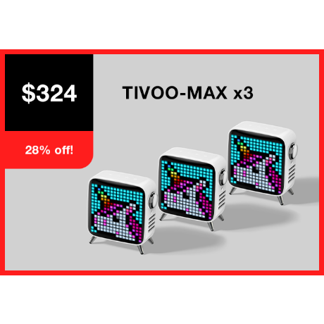 Tivoo-Max: Smart Bluetooth speaker with pixel art by Divoom Divoom