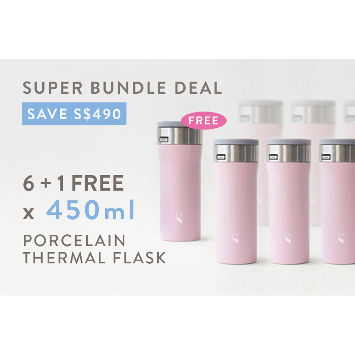 Kokoro Thermal Flask: Solid Porcelain Interior by SWANZ BRAND