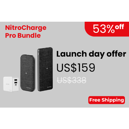 NitroCharge Pro - World's First MagSafe Power Bank by EXCITRUS
