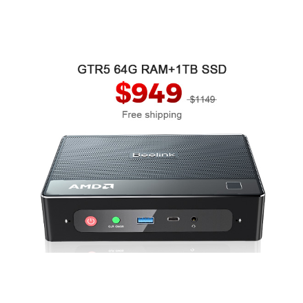 Beelink GTR5: Powerful AMD Ryzen 9 Gaming Mini PC by Beelink AZW