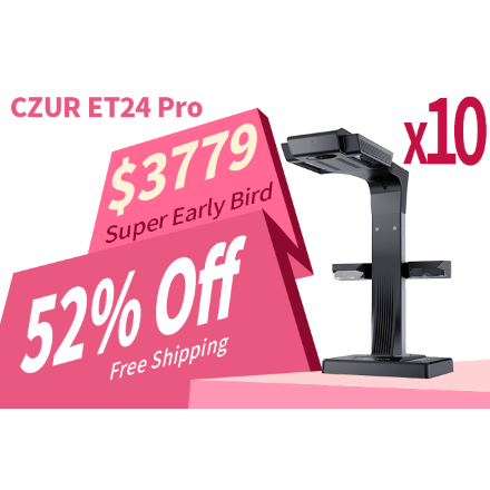 ET24 Pro - Incomparable Professional Book Scanner by CZUR - B.L.