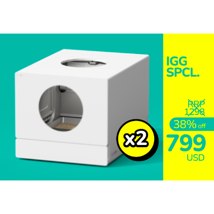 SCUBIC, BIGGEST & BESTEST Self-Cleaning LITTERBOX by PURRIT - Indiegogo